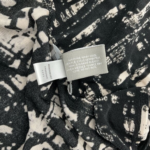 Chicos Travelers Black & White Abstract Sleeveless Scoop Neck Tank Small - Picture 6 of 7